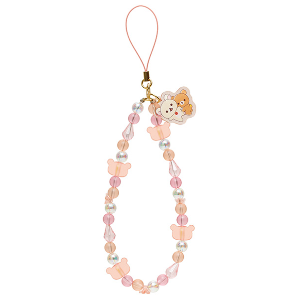 สายคล้องมือถือ Rilakkuma Rainy Days, Sunny Days Smartphone Strap ขนาด 13 x 5.5 ซม. ทำจากเรซิ่น & ลูกปัด มี 2 แบบให้เลือก