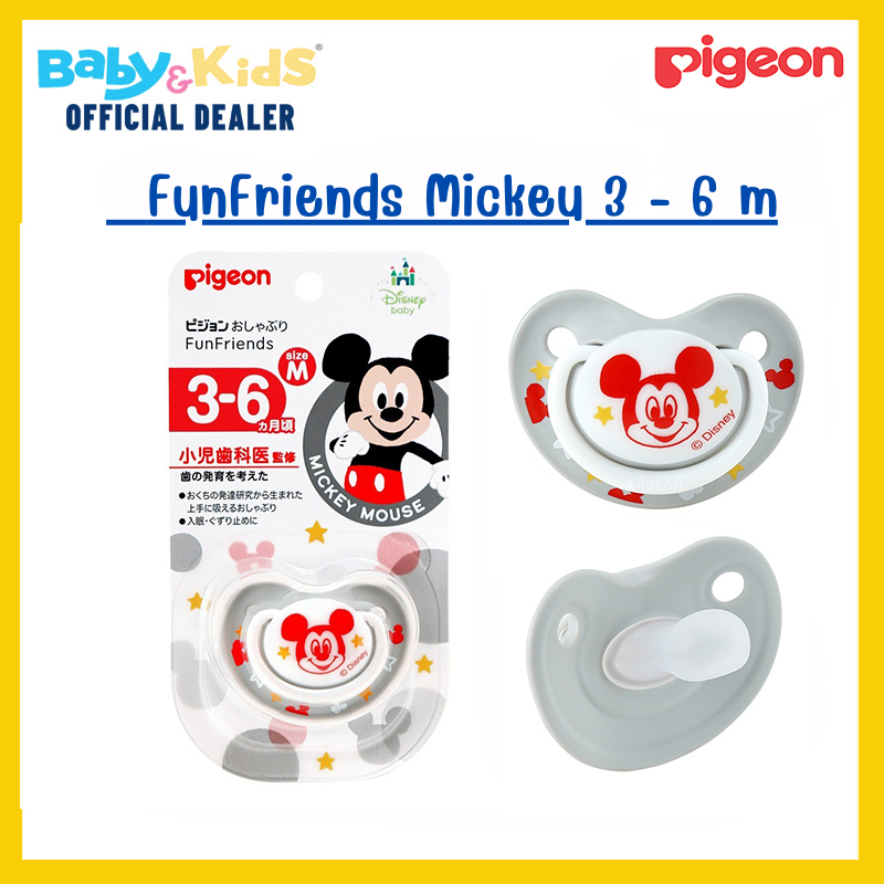 PIGEON Disney Pacifier Mickey (M) 3-6 m