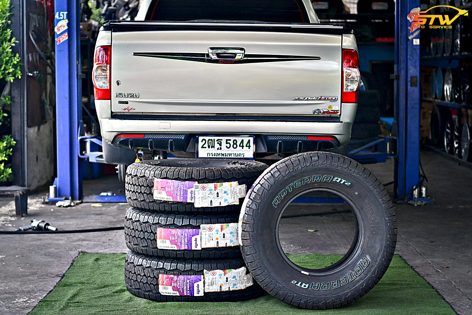 ยาง APOLLO Apterra AT2 235/75R15 105T ติดตั้งใส่ ISUZU D-MAX