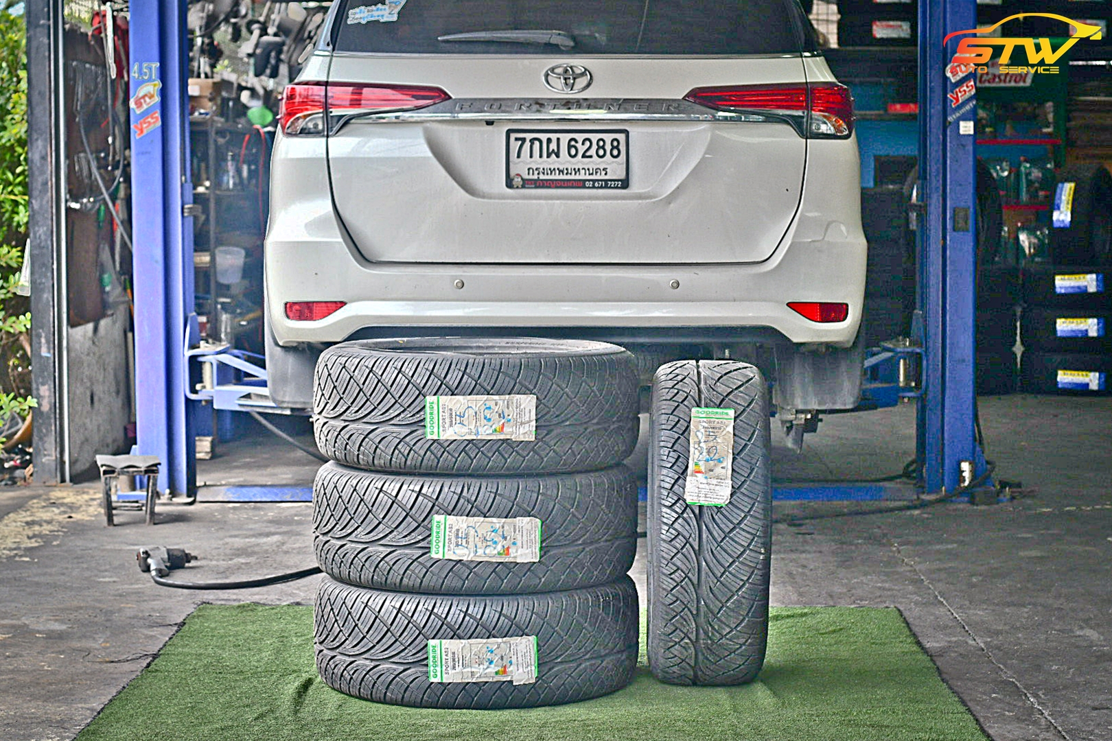 ยาง GOODRIDE SPORT AS2 265/60R18 114V ติดตั้งใส่ TOYOTA FORTUNER