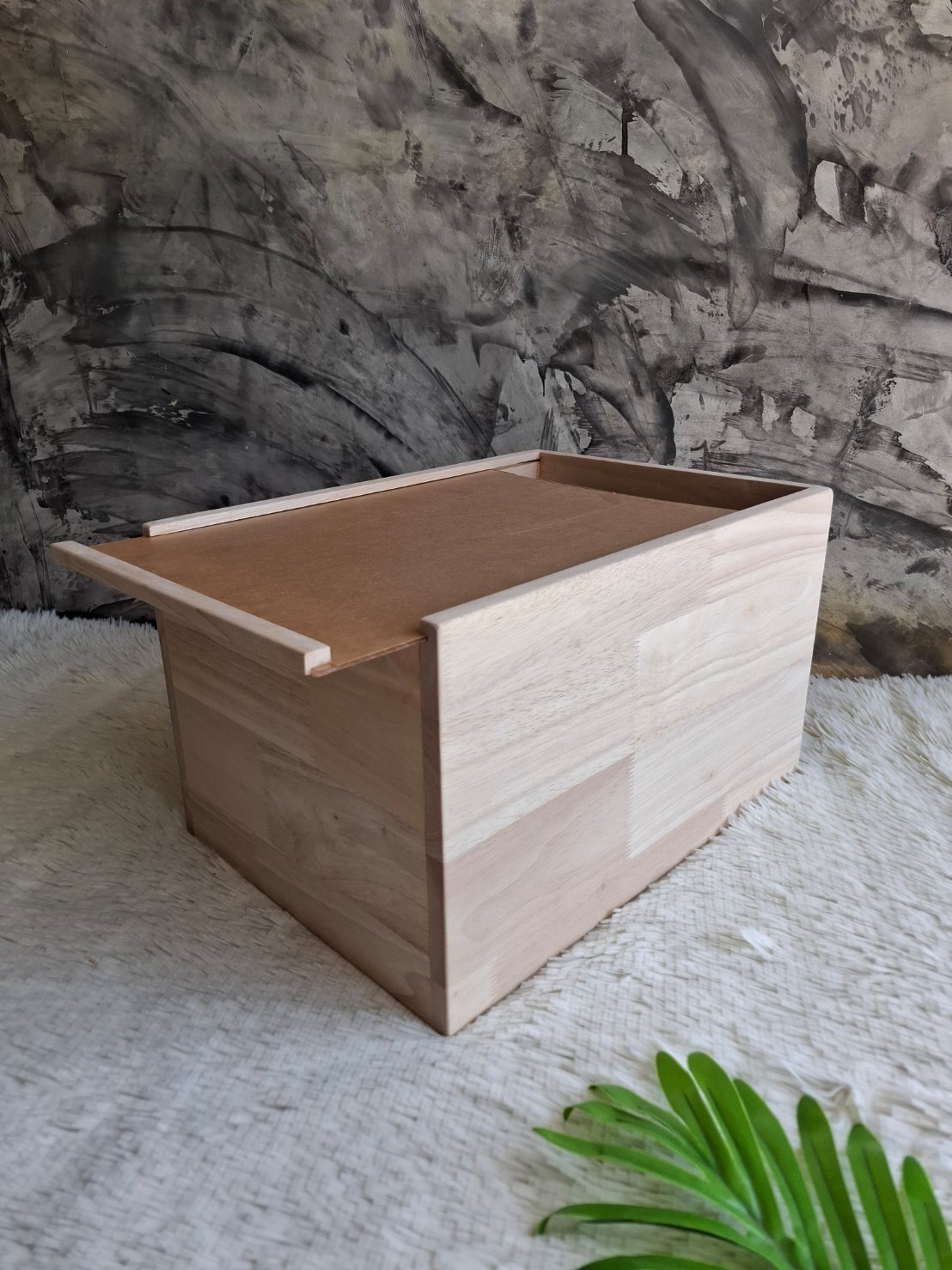 กล่องไม้ยางพาราประสาน