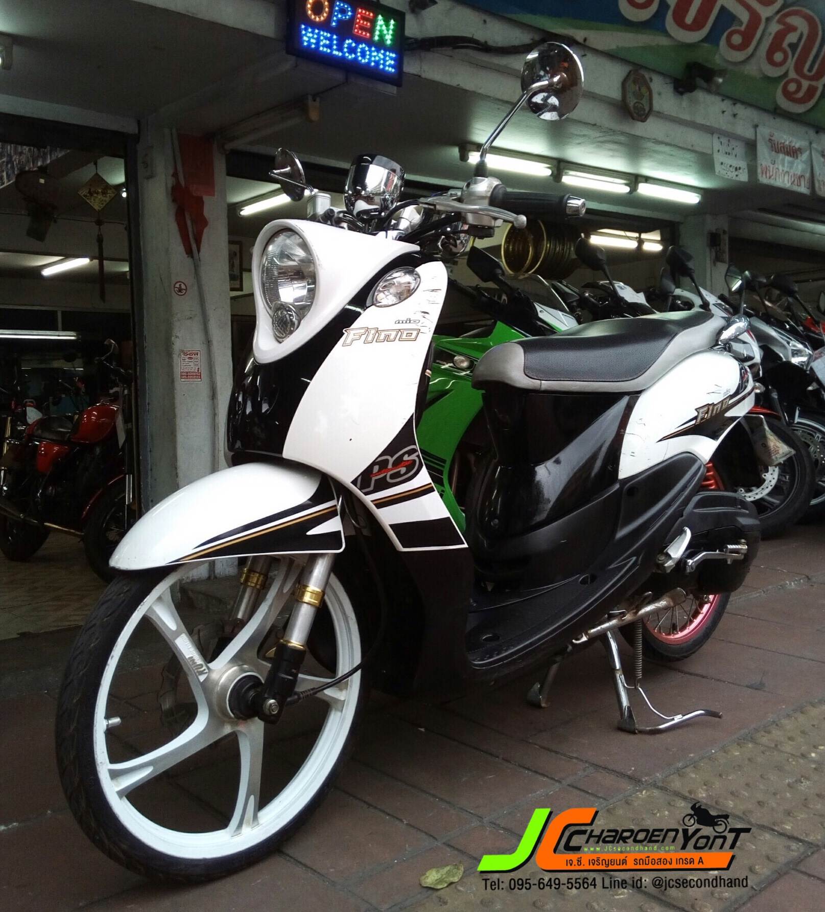 ต๊ะตุงตวงๆ จร้าคันนี้ "รถบ้านมือเดียว" มีดีที่เครื่อง กับ YAMAHA FINO PSแท้ จดทะเบียนปลายปี55 เพิ่งมาสดๆเลยค่ะคันนี้