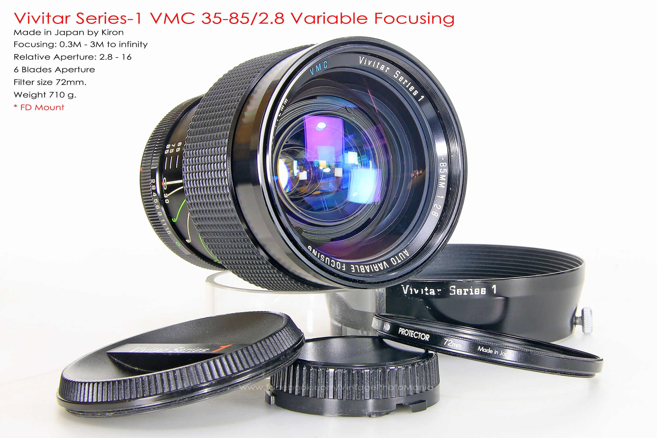 Vivitar Series-1 VMC 35-85/2.8 *FD Mount เลนส์ไวแสงที่หายากมากจากวิวิตา