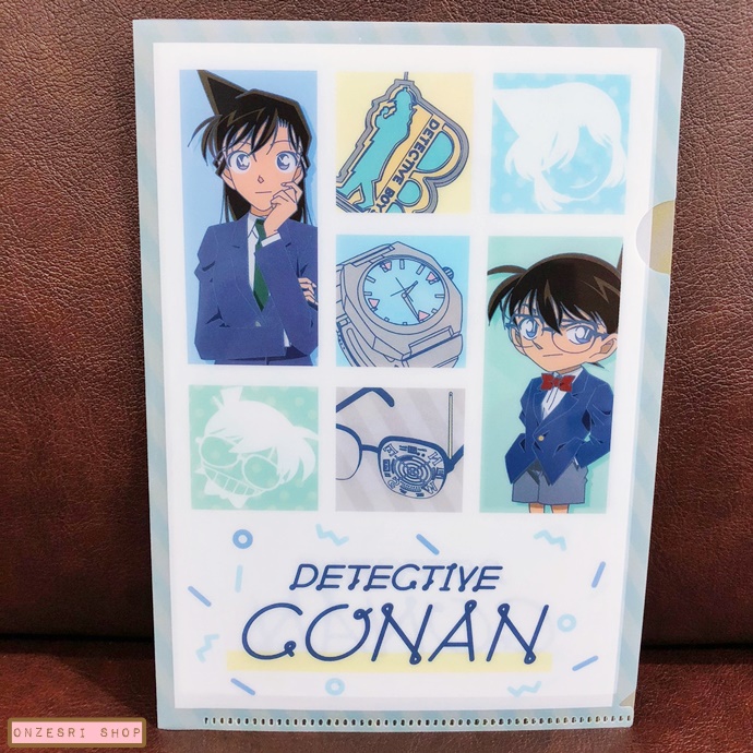 แฟ้มเล็กขนาด A5 ขนาด 14.5 x 20.5 ซม. Detective Conan Mini Clear File 4 ลาย Detective Conan สีขาว มาพร้อมซองกระดาษใส่ลายเฉพาะ ไม่มีวางจำหน่ายทั่วไปนะคะ ต้องกดตู้ที่ญี่ปุ่นมาค่ะ