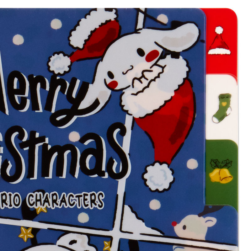 แฟ้ม A4 Sanrio Merry Christmas 2021 สีแดง แยกใส่เอกสารได้ 3 ช่อง