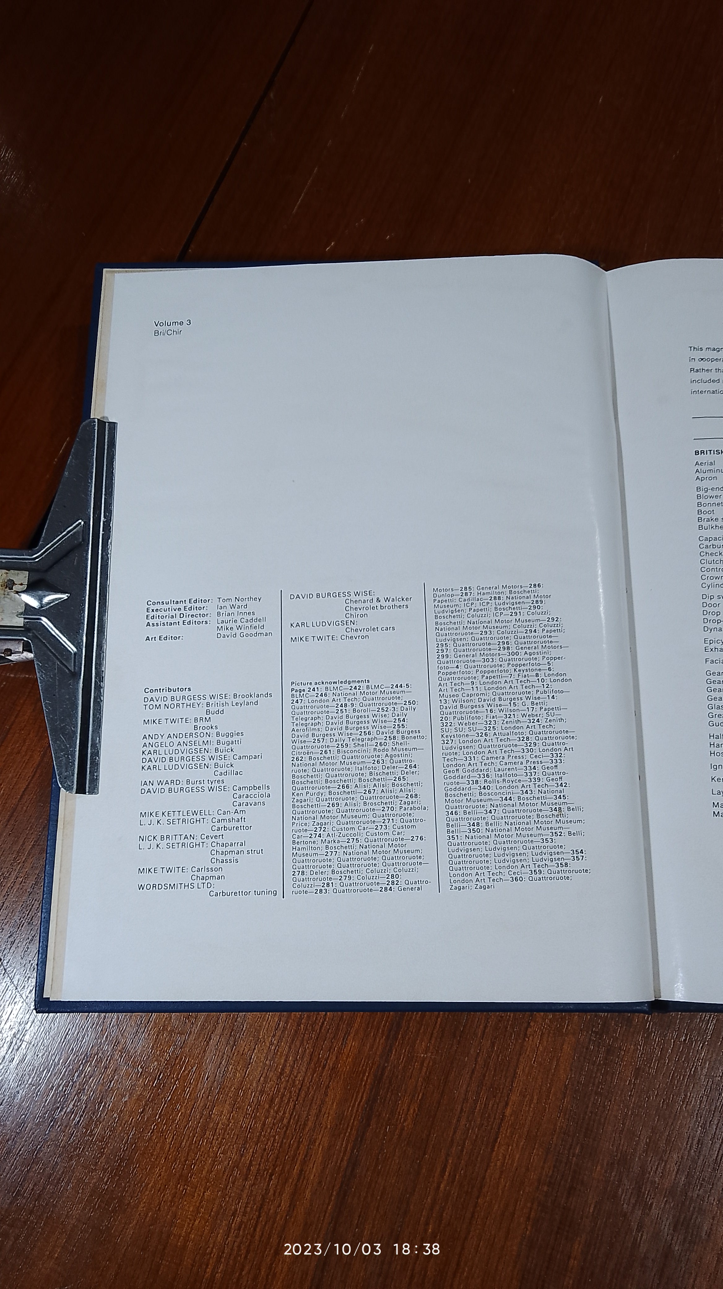 The World of Automobiles - An Illustrated Encyclopedia of the Motor Car : Volume 3