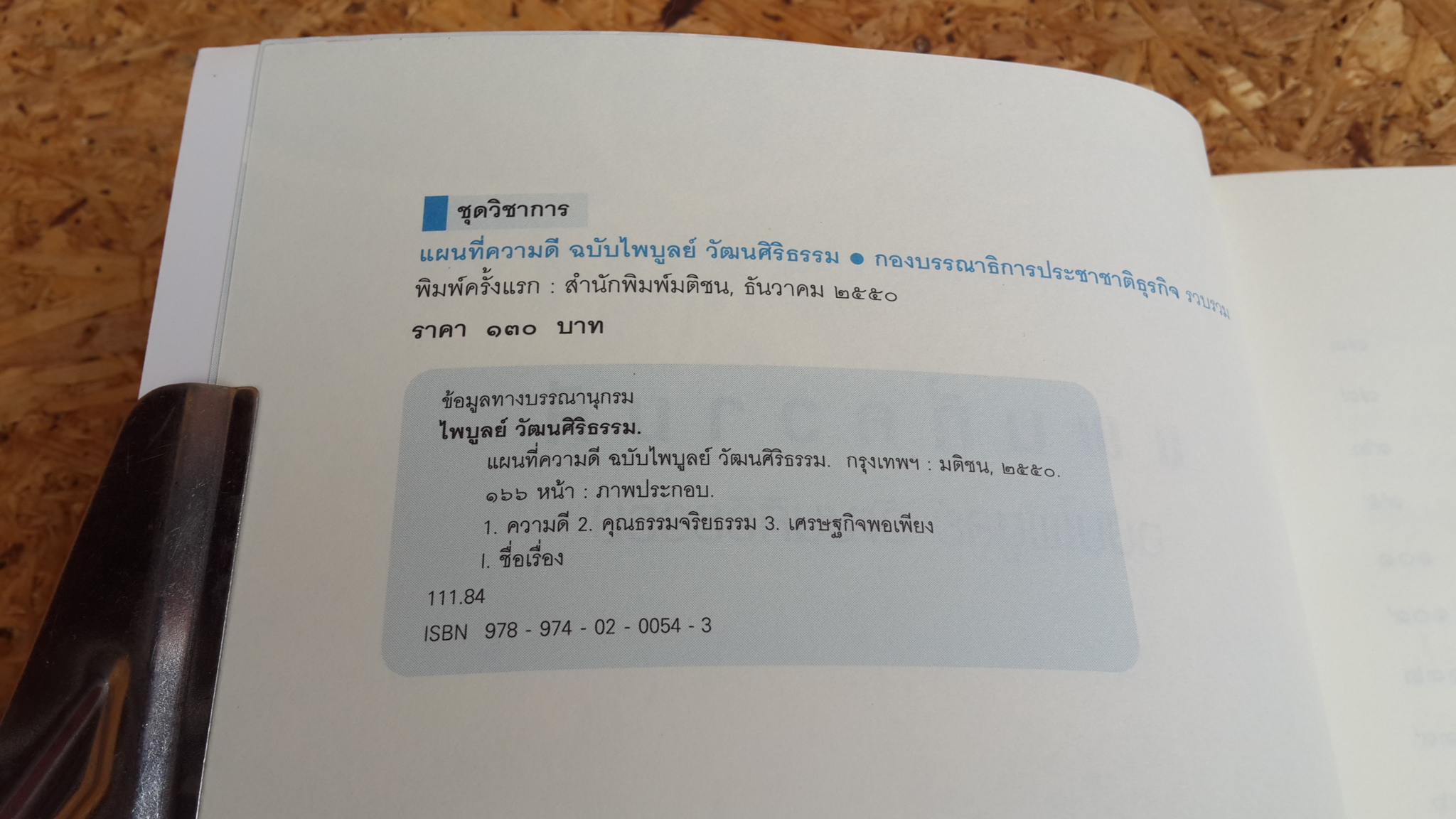 แผนที่ความดี ฉบับ ไพบูลย์ วัฒนศิริธรรม