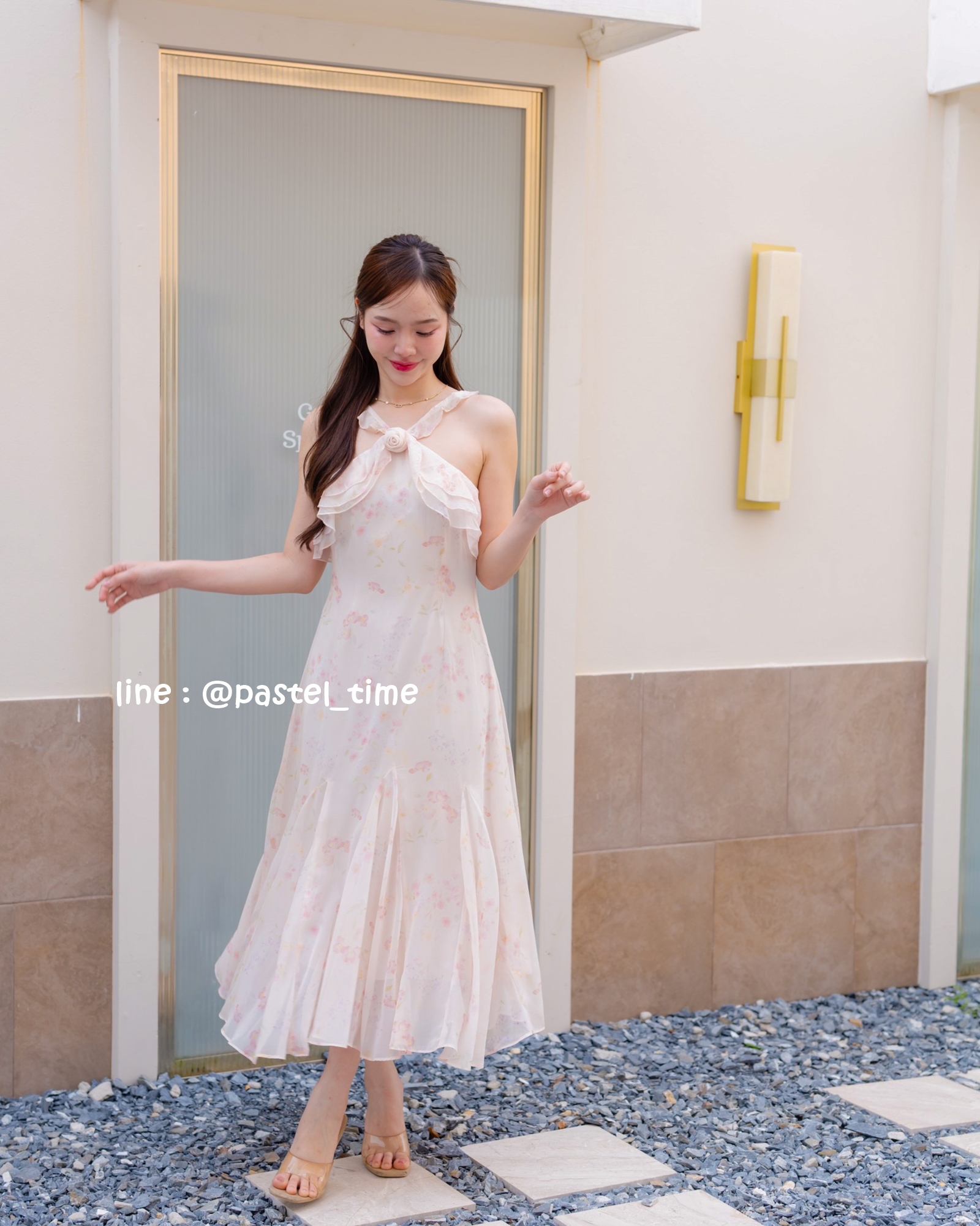 Rosy Vest Maxi Dress