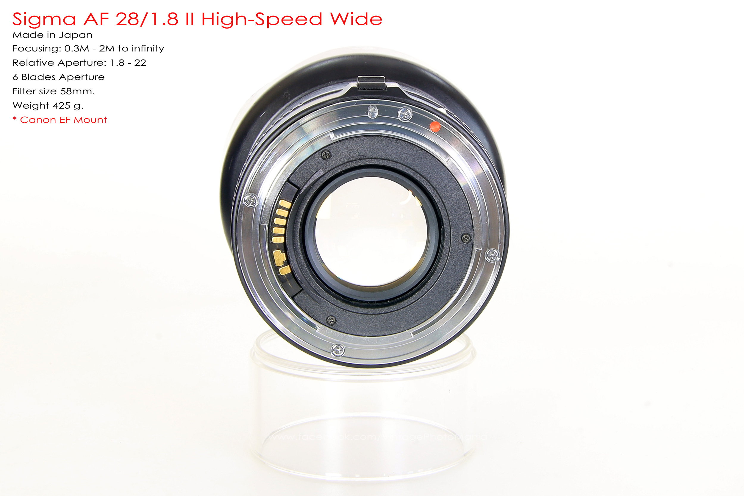 Sigma AF 28/1.8 II Hight-Speed Wide *Canon EF Mount เลนส์มุมกว้างเอฟสว่างๆ [อ่านรายละเอียดก่อนสั่งซื้อ]