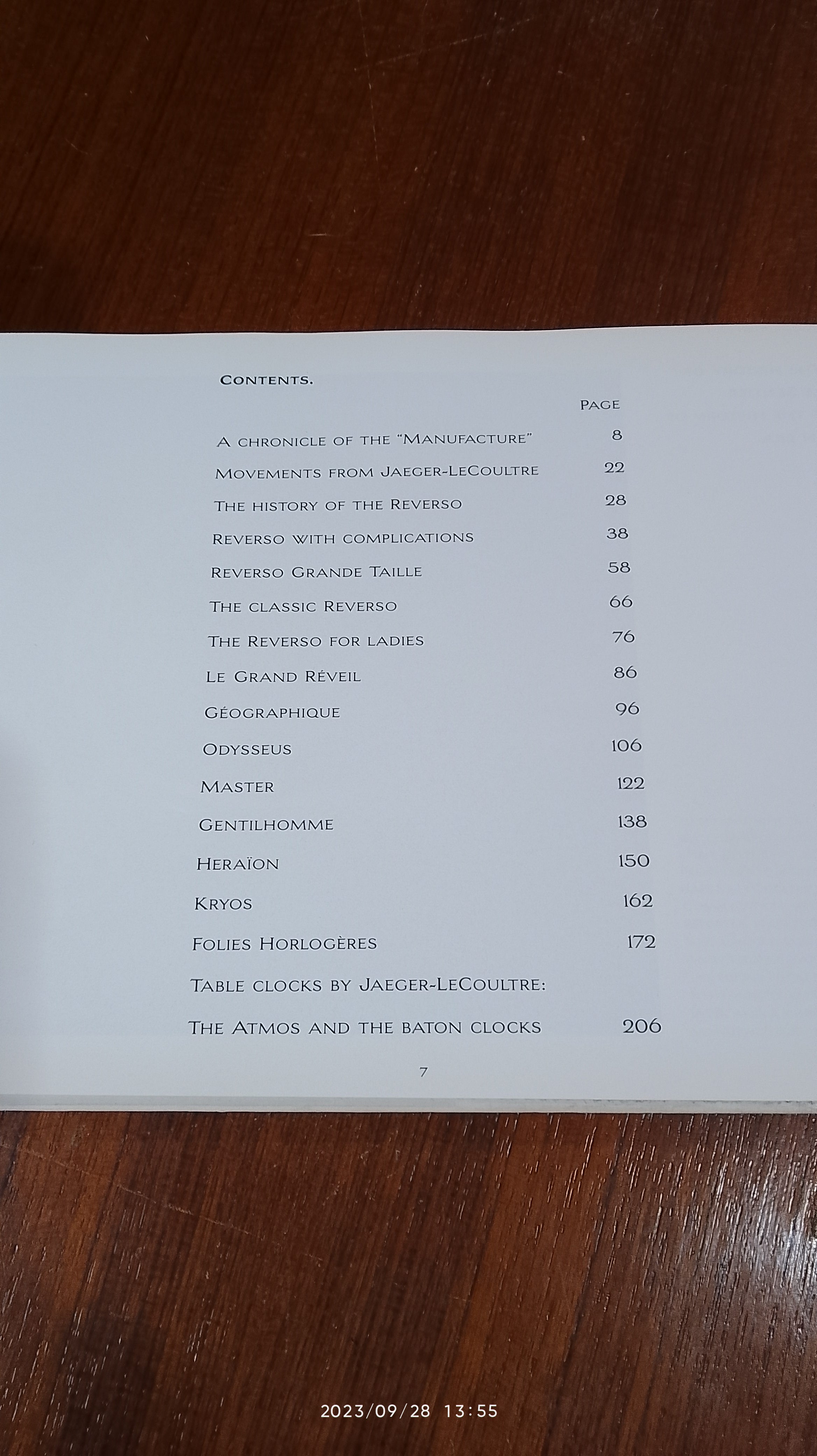 TIMEPIECES FROM THE "MANUFACTURE" : EDITION 1993/94