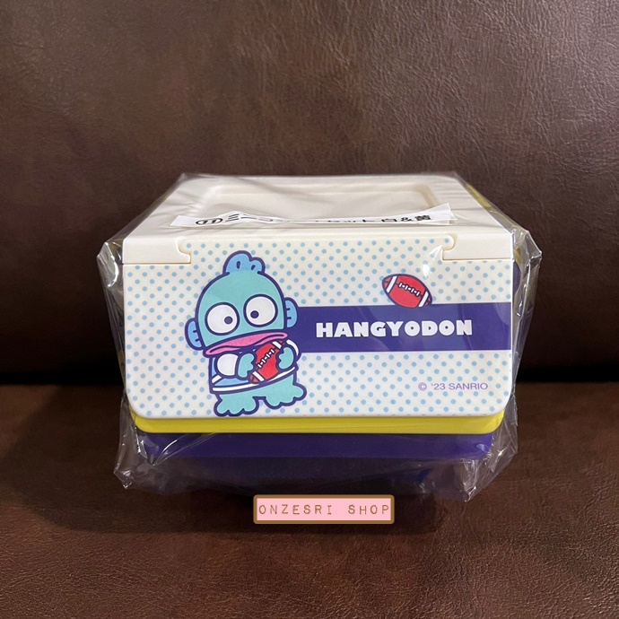 เซ็ตกล่องใส่ของ Sanrio Mini Container (Limited) แบบ Hangyodon & Keroppi ขนาด 11 x 8 x 11.5 ซม. ไม่มีวางขายทั่วไป เป็นแบบต้องลุ้นกับทางหน้าร้าน Sanrio ที่ญี่ปุ่นเท่านั้น