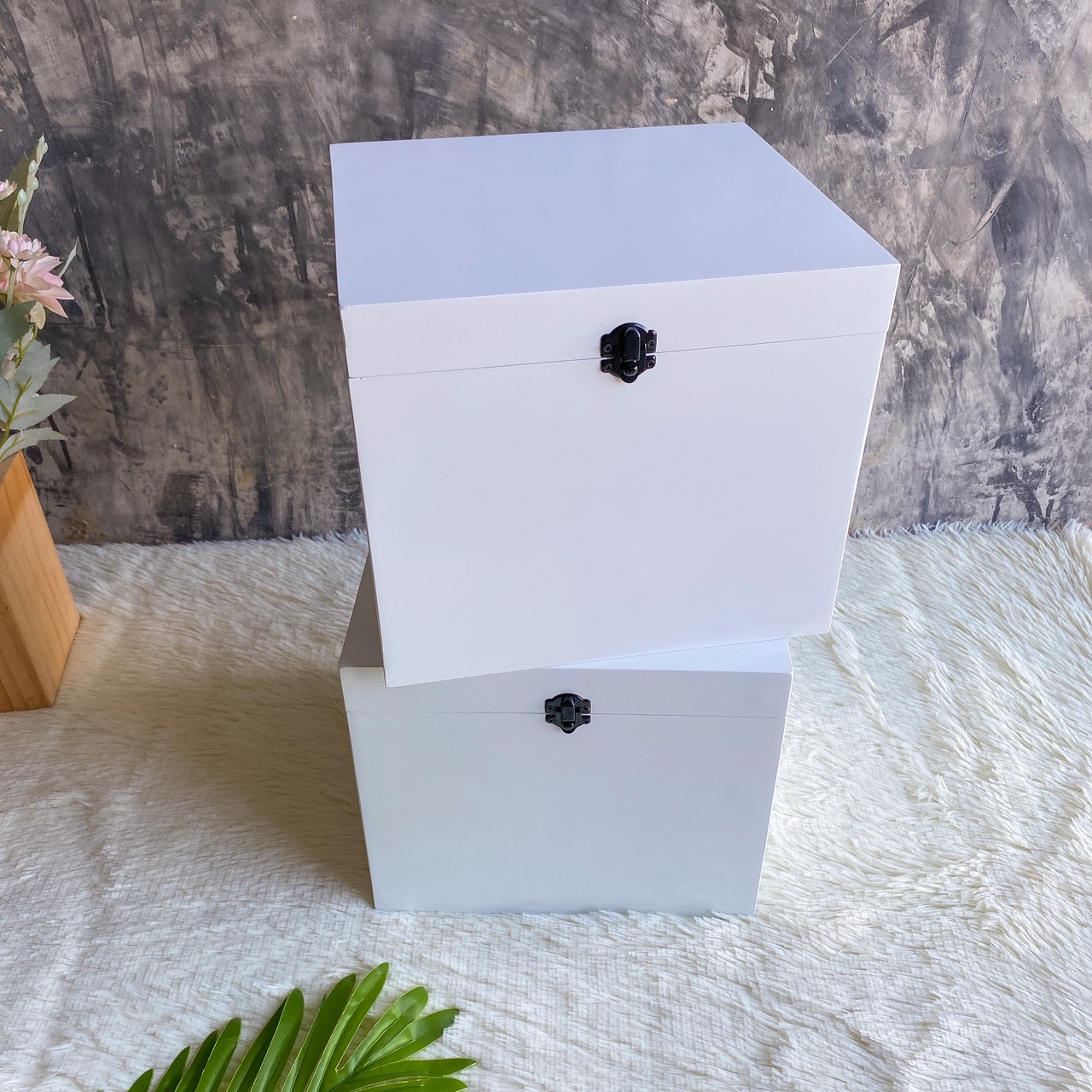 กล่องไม้สีขาว (MDF Wooden Box)