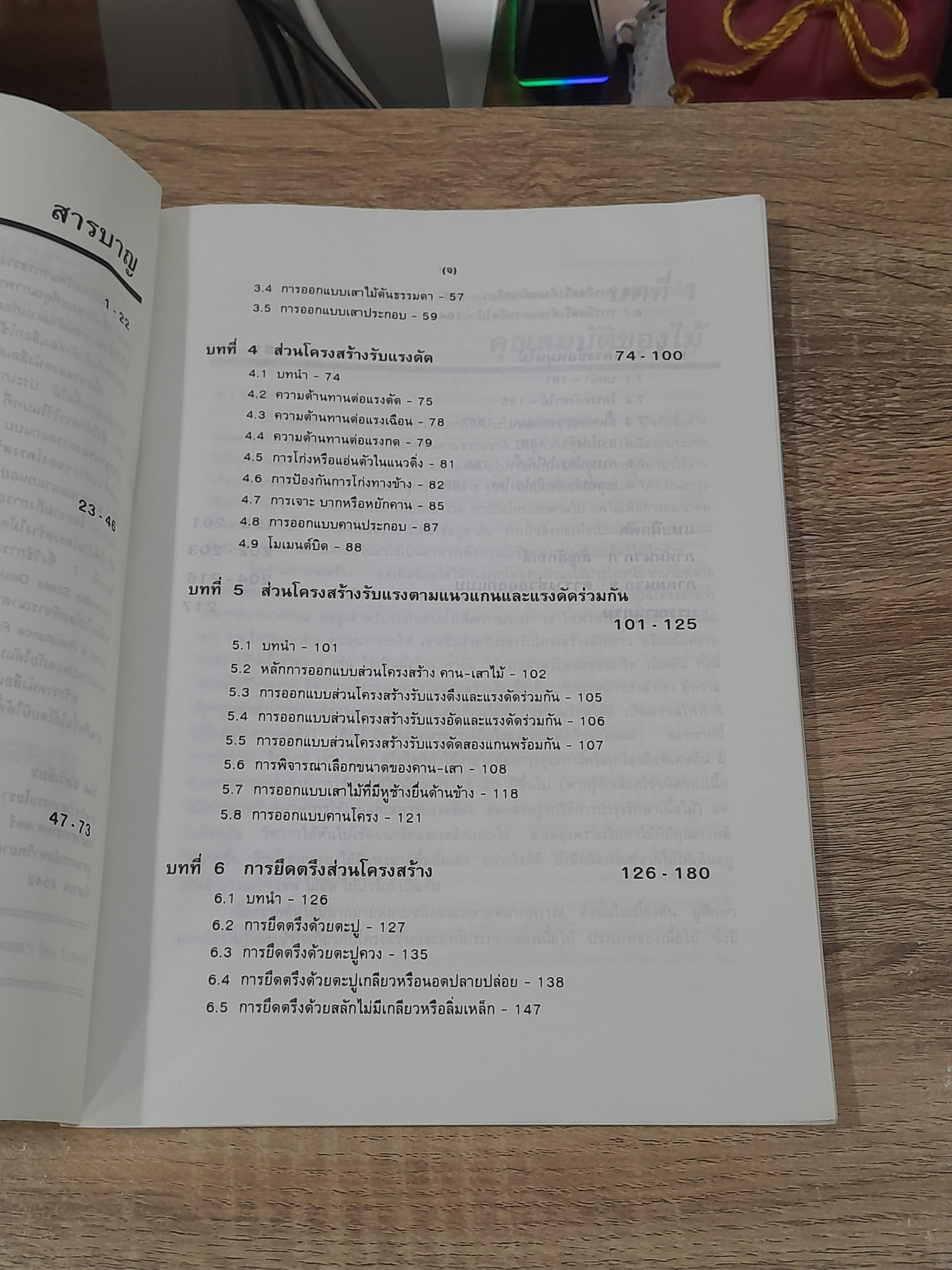 การออกแบบโครงสร้างไม้ / ศ.ดร.วินิต ช่อวิเชียร (มีรอยโดนน้ำ)