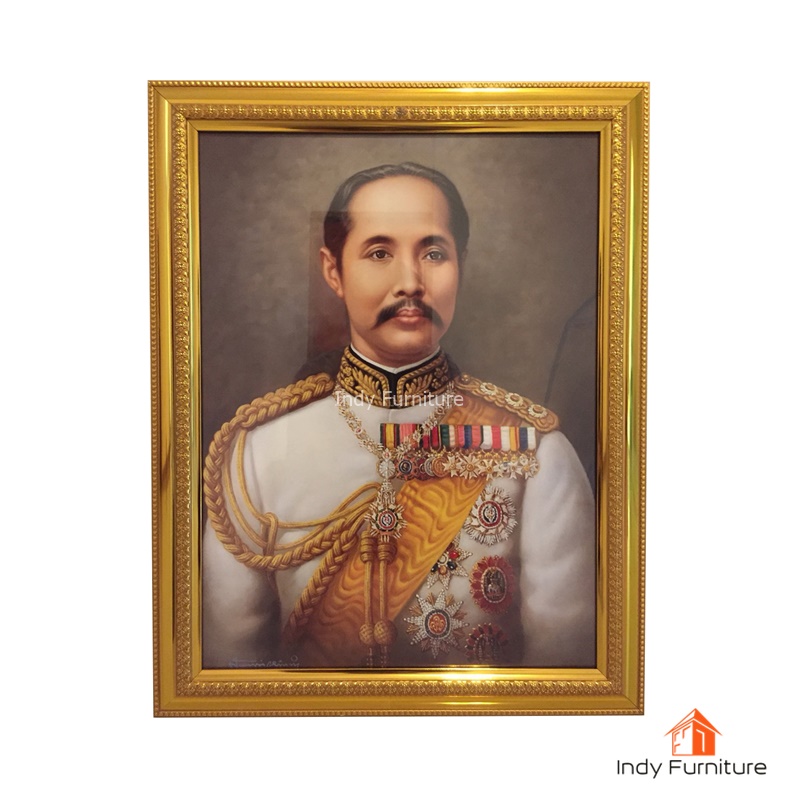 กรอบรูป พระบรมฉายาสาทิสลักษณ์ รัชกาลที่ 5 ขนาด 46x59 ซม. (9484)