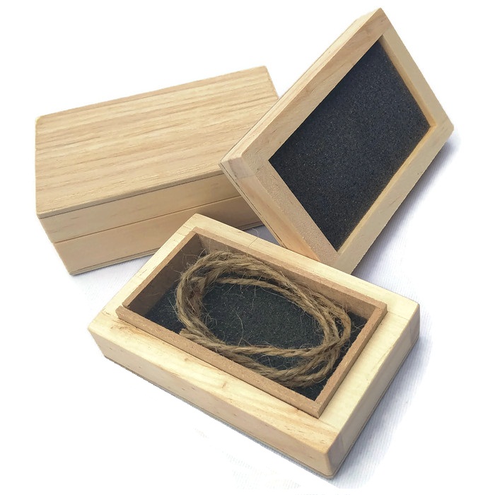 กล่องไม้สนขนาด 6X10x3.5CM