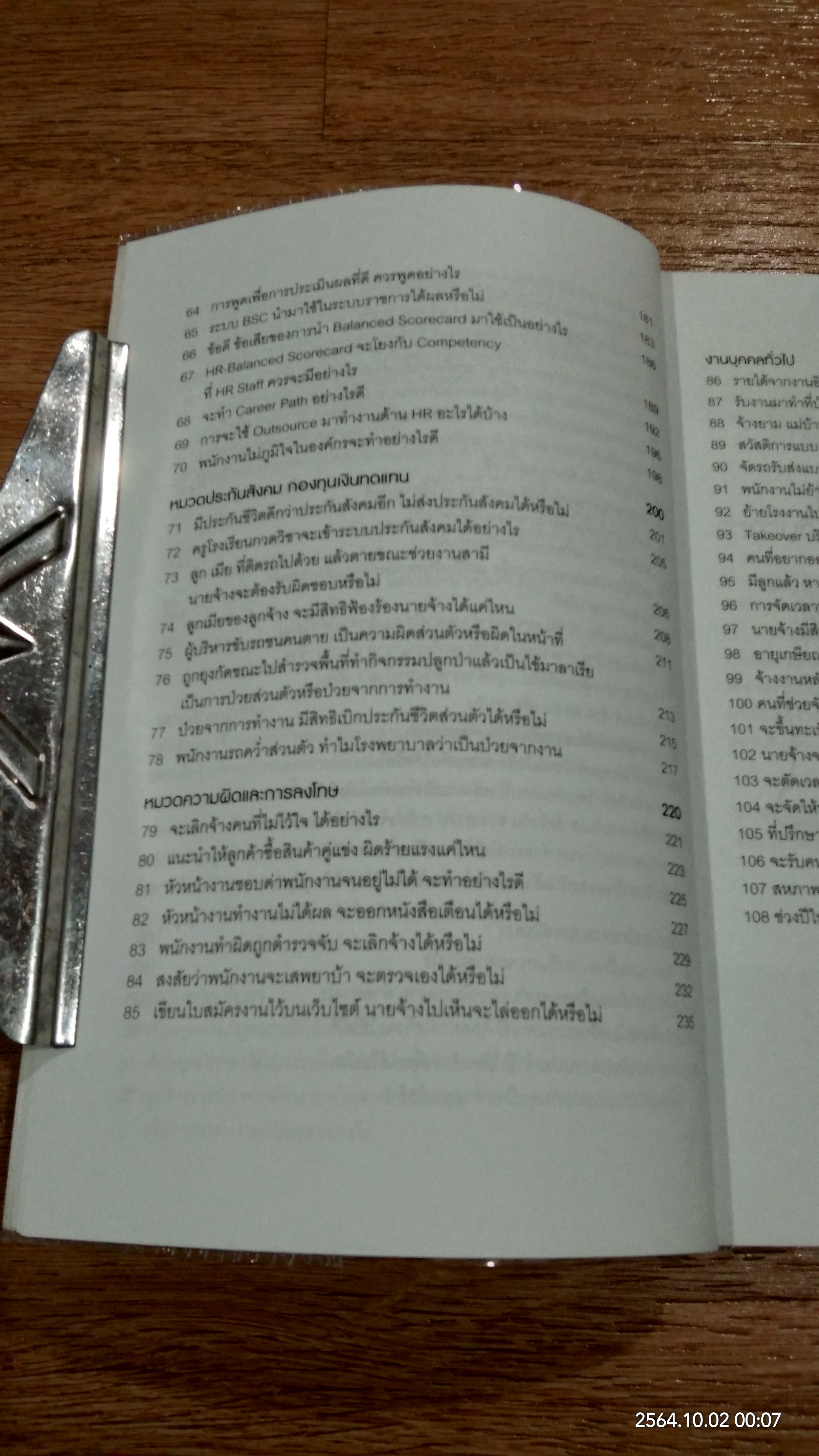 108 คำถาม/คำตอบ/คำแนะนำ ในการทำงานกับ "คน" เล่ม 2 / สิทธิศักดิ์ ศรีธรรมวัฒนา