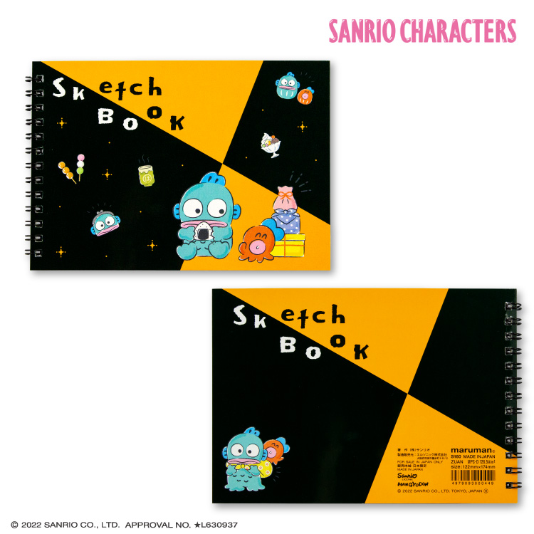 สมุดวาดเขียน maruman Sketchbook x Sanrio Characters ขนาด 18 x 16 ซม. มี 7 แบบให้เลือก