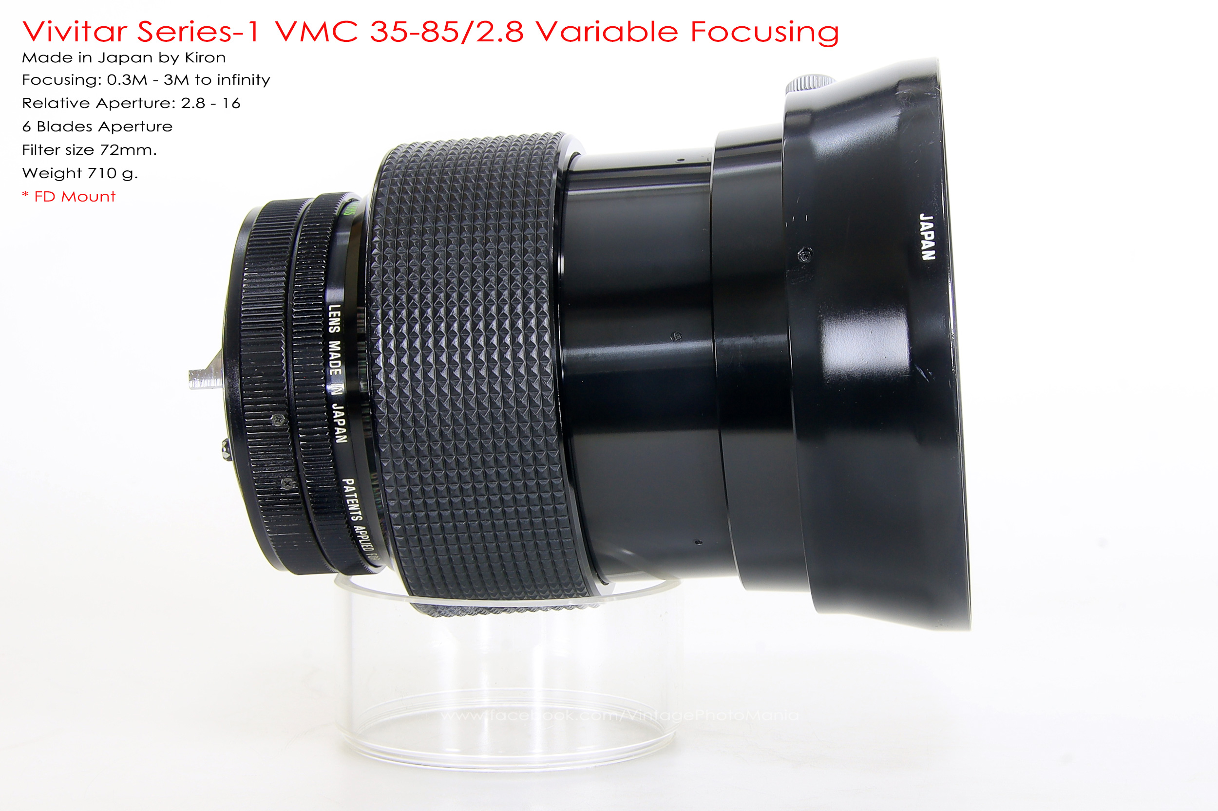 Vivitar Series-1 VMC 35-85/2.8 *FD Mount เลนส์ไวแสงที่หายากมากจากวิวิตา