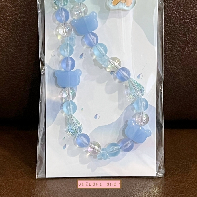 สายคล้องมือถือ Rilakkuma Rainy Days, Sunny Days Smartphone Strap ขนาด 13 x 5.5 ซม. ทำจากเรซิ่น & ลูกปัด มี 2 แบบให้เลือก