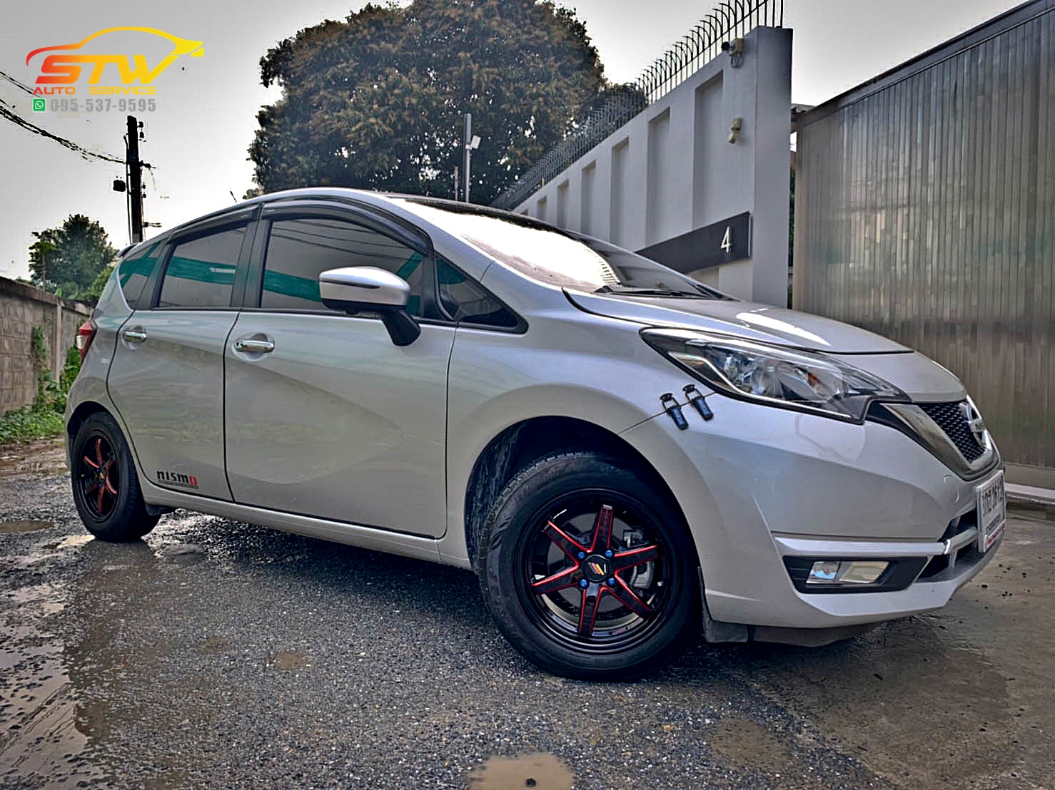 ล้อแท้ LENSO JAGER-HUNTER ขอบ15นิ้ว ติดตั้งใส่ใน NISSAN NOTE