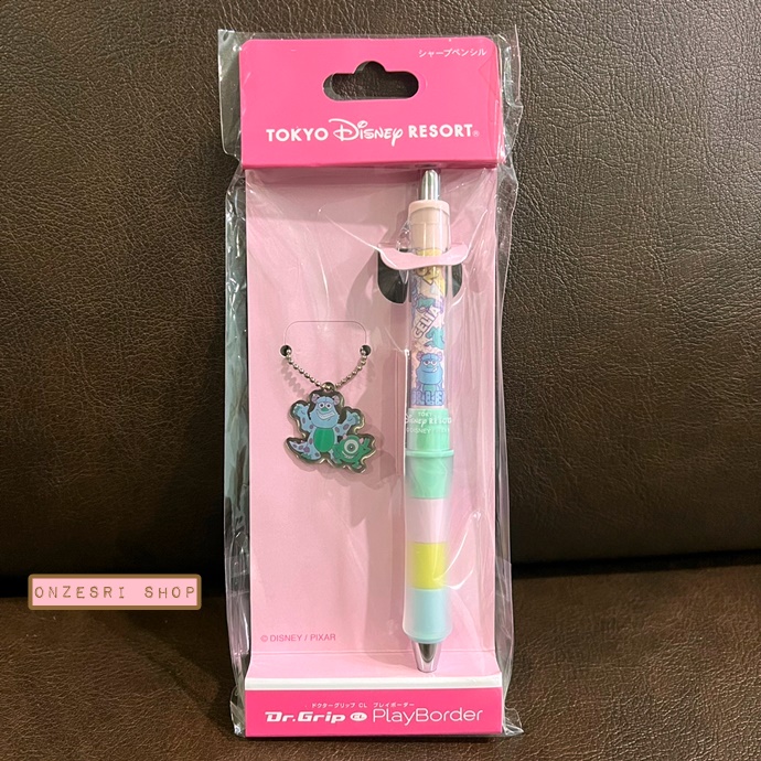 ดินสอกดเขย่าไส้ Dr.Grip PlayBorder ลาย Monsters, Inc. พร้อมตัวห้อย มีขายเฉพาะที่ Tokyo Disney Resort เท่านั้น