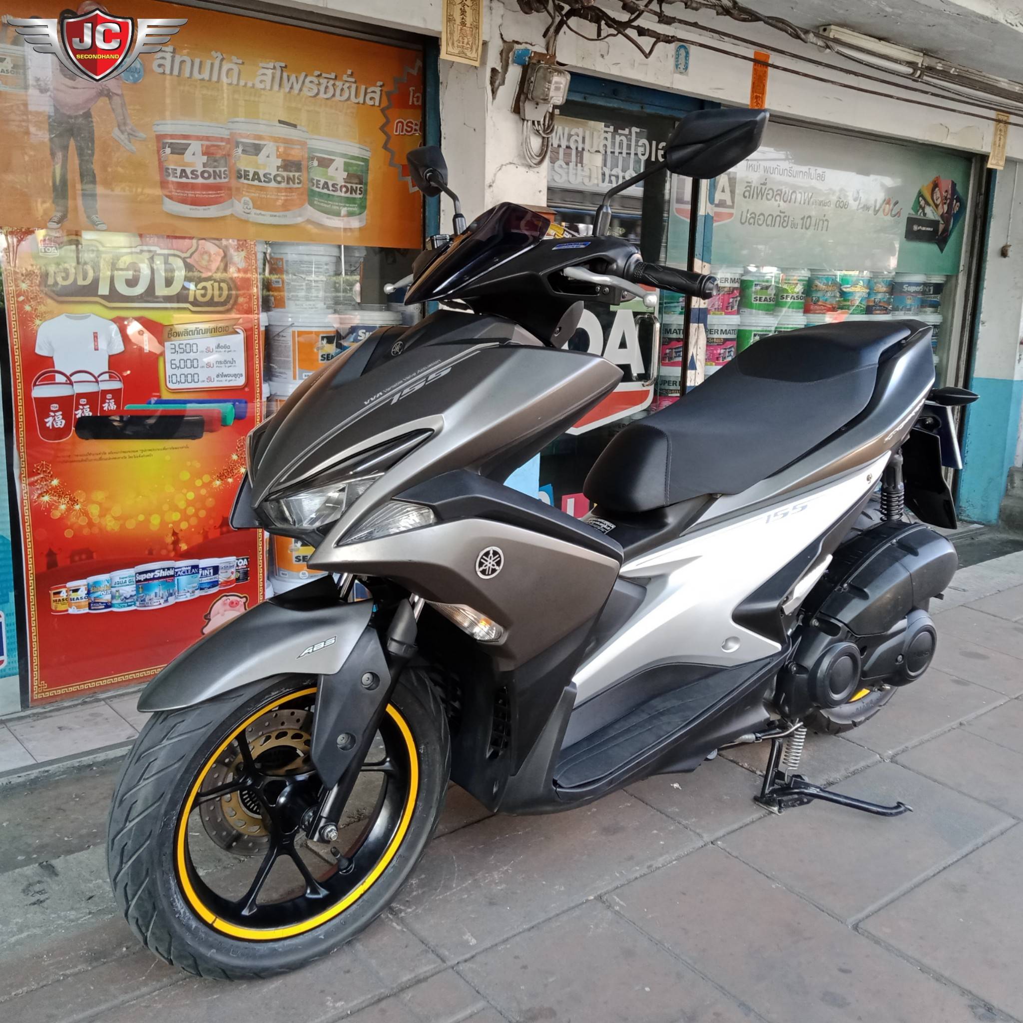 "Automatic สายพันธ์ุ Sport" มาใหม่ Yamaha Aerox155(abs) รุ่น Top~Keyless~ จดทะเบียนกลางปี60 รถบ้านแท้เจ้าของเดียว เครื่องเดิมๆขี่นิ่มวิ่งดีเวอร์