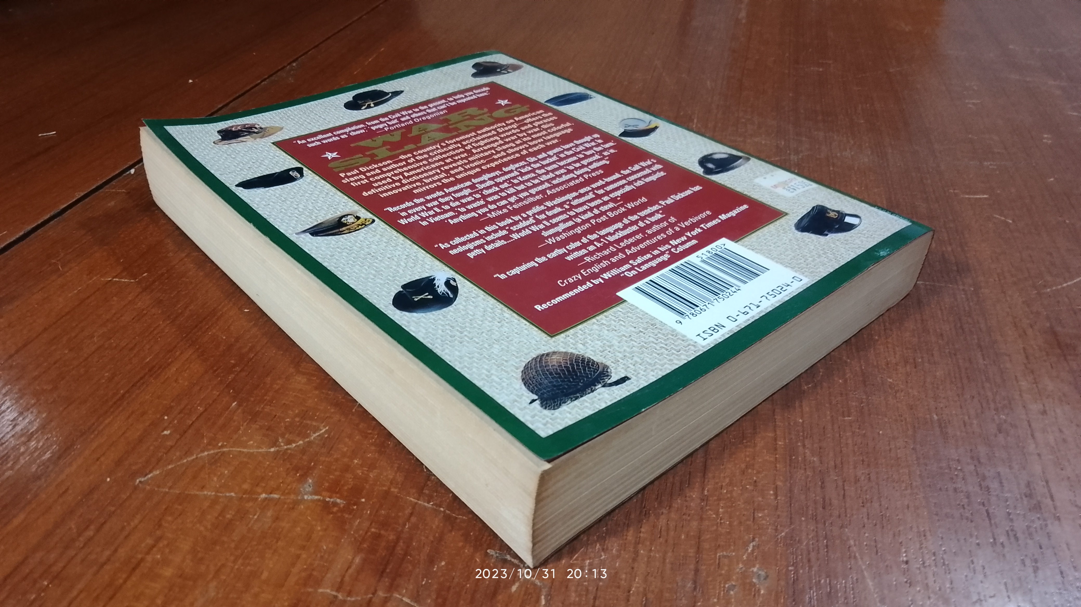 WAR SLANG / PAUL DICKSON