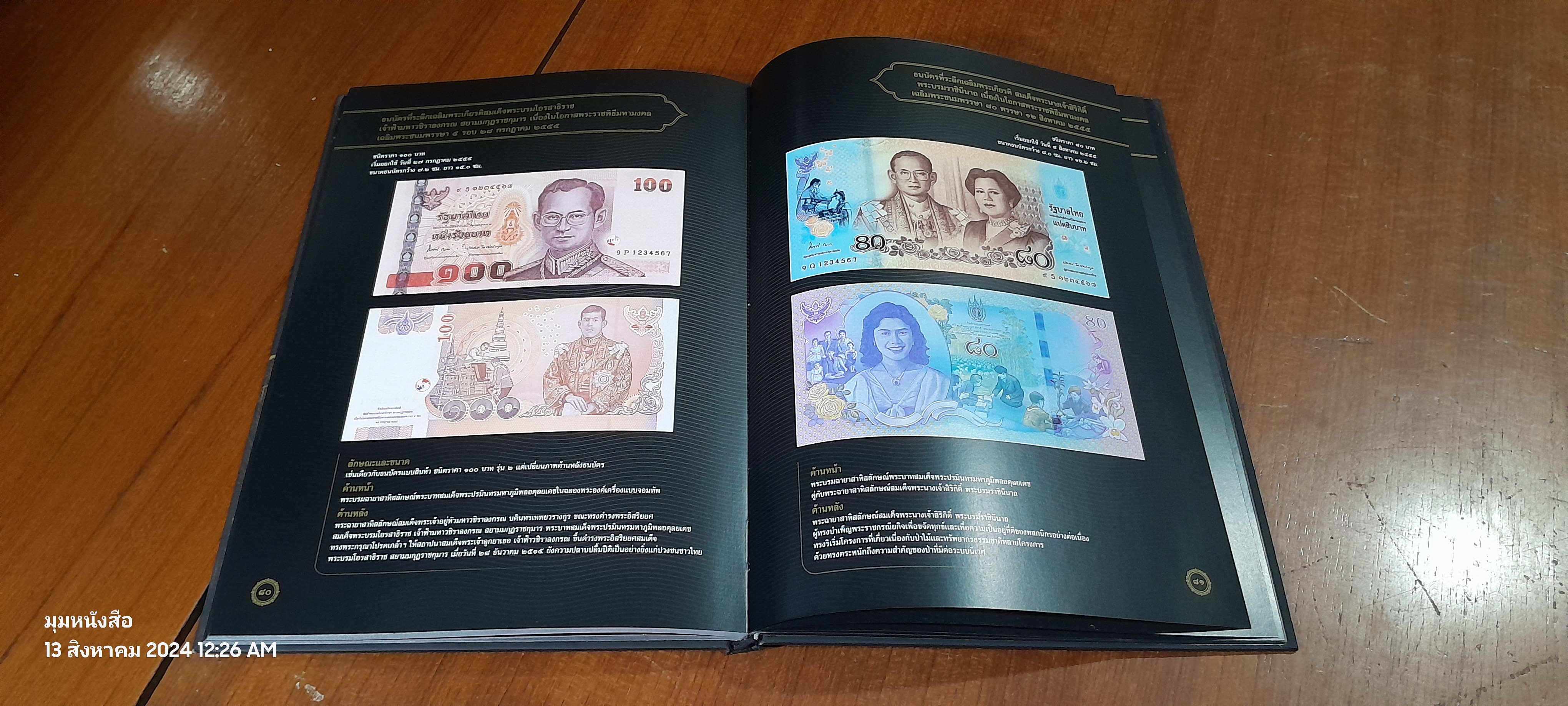 ธนบัตรรัชกาลที่ ๙ เอกลักษณ์แห่งองค์พระมหากษัตริย์และความเป็นไทย / ธนาคารแห่งประเทศไทย