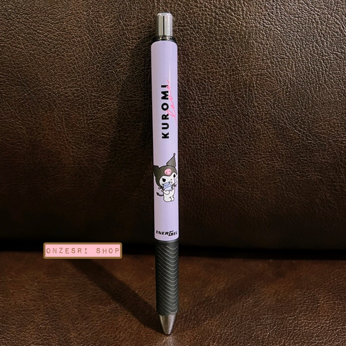 ปากกา Pentel Energel จากญี่ปุ่น ลาย Kuromi สีม่วง หัว 0.5 หมึกสีดำ