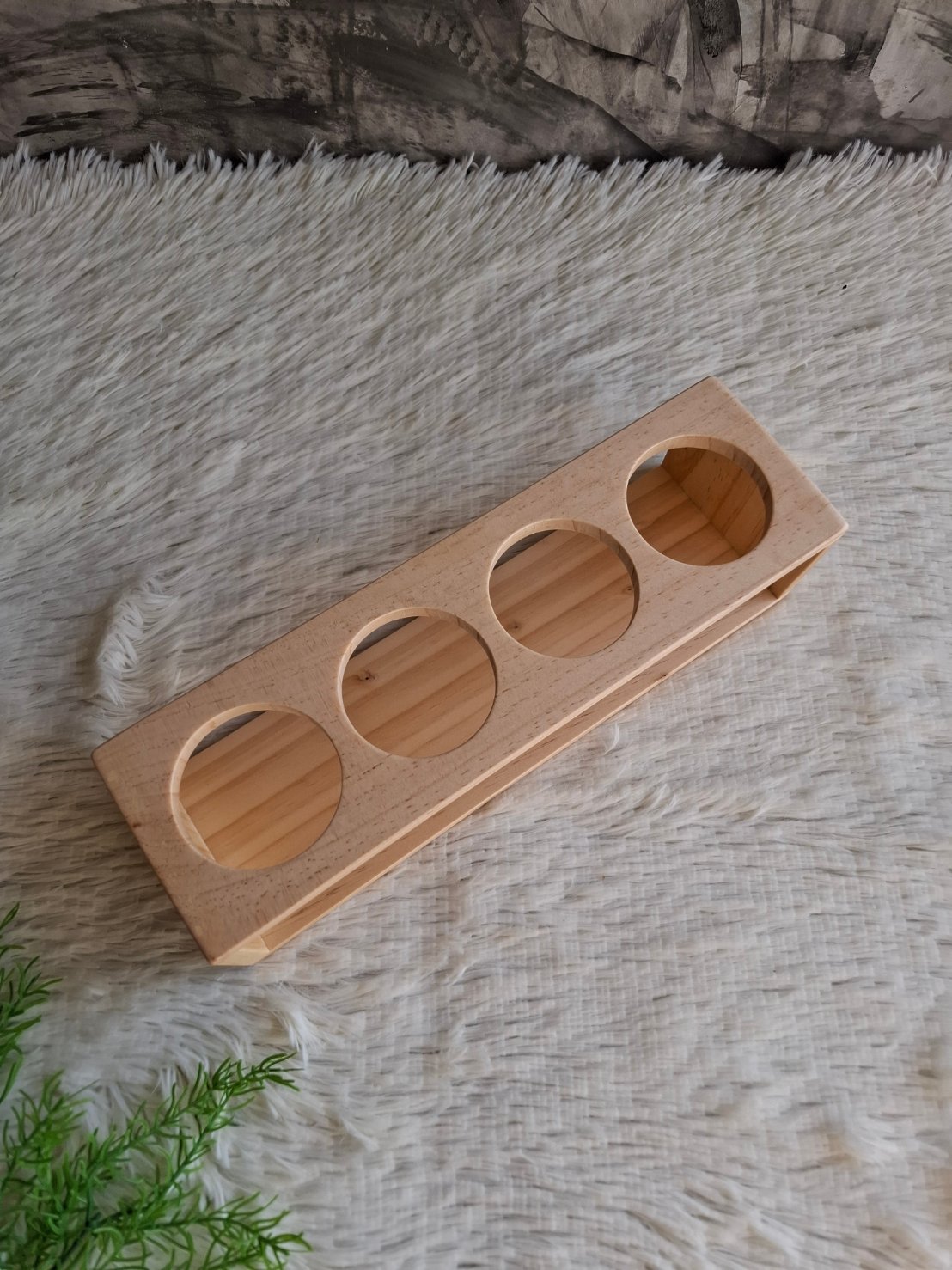 งานถาดไม้ใส้แก้วน้ำ