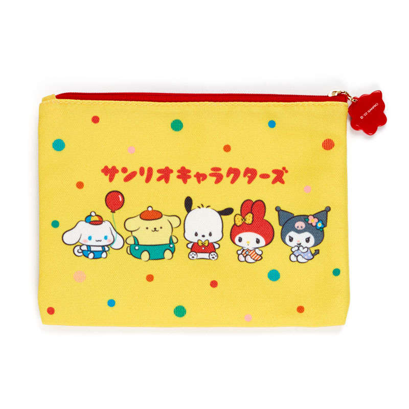 เซ็ตกระเป๋า Sanrio Retro Room Flat Pouch 2 ใบ ขนาด 23.5 x 0.8 x 19 / 19 x 0.8 x 14.5 ซม.