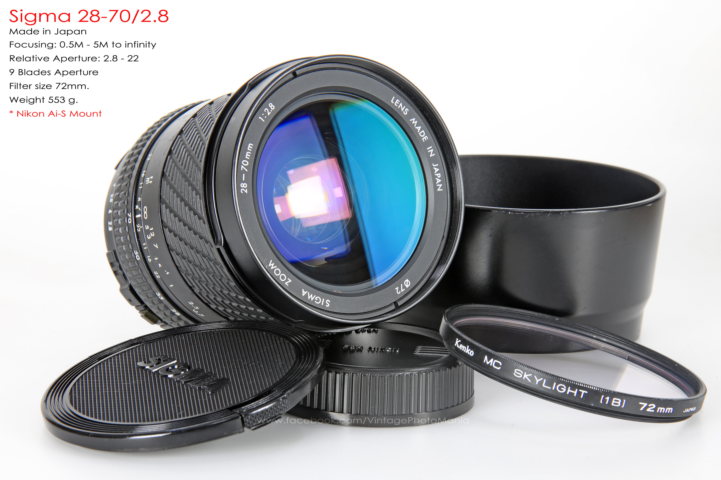 Sigma 28-70/2.8 *Nikon Ai-S Mount เลนส์โปรไวแสงละลายฉากหลังสวย