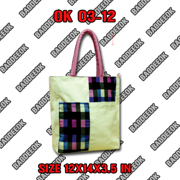 OK03-12 กระเป๋าผ้าเเคนวาส