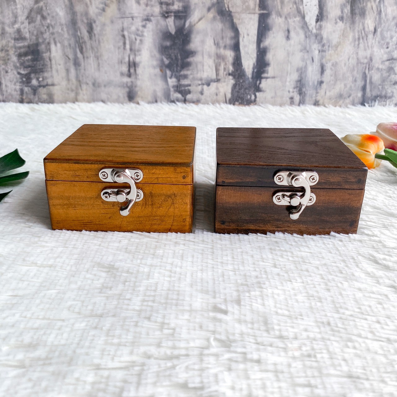 กล่องไม้ฝาล็อค ไซส์ S (Wooden lock box, S size)