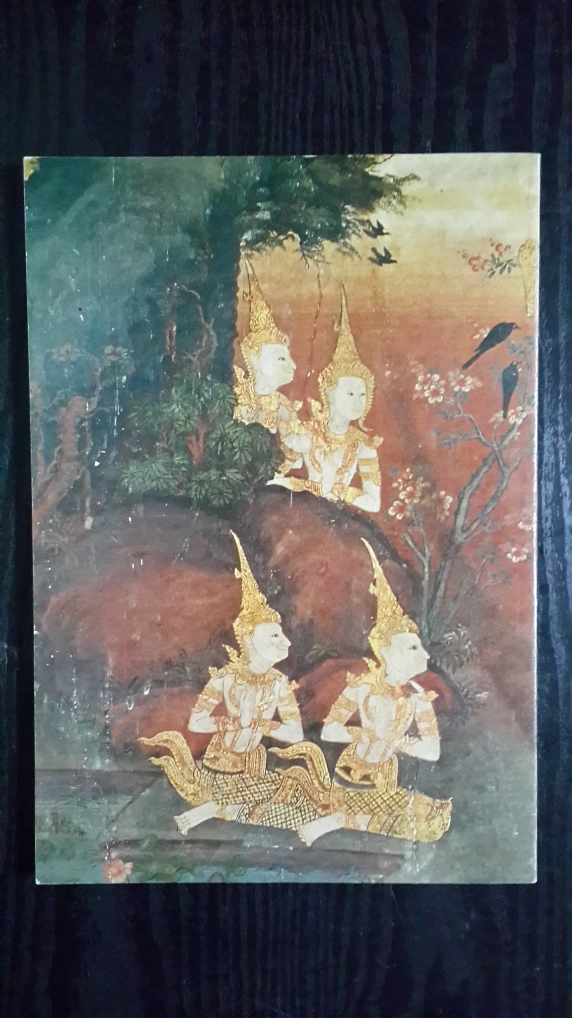 จิตรกรรมฝาผนัง : นิทานชาดก (พระเจ้า ๕๐๐ ชาติ)