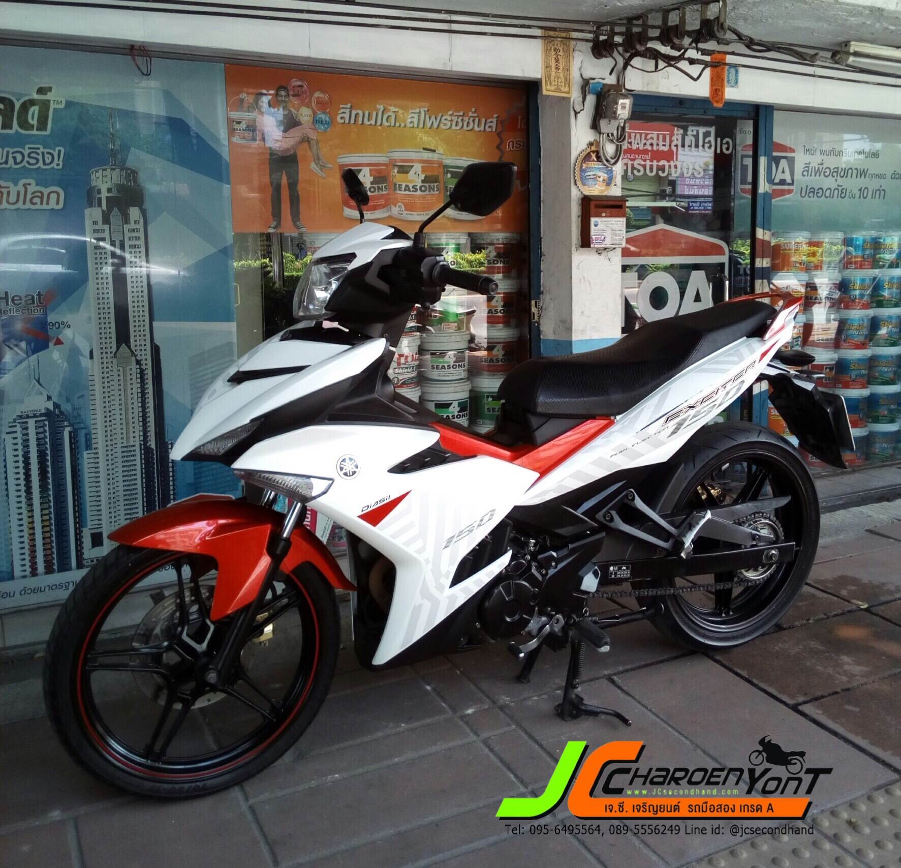 "รถบ้านเทินร์มาราคาเบา" YAMAHA EXCITER150 จดทะเบียนกลางปี 58 สภาพเดิมทั้งคัน เครื่องดีใช้งานปกติ ชุดสีพอใช้ของแท้ทั้งคันไม่มีรอยล้ม