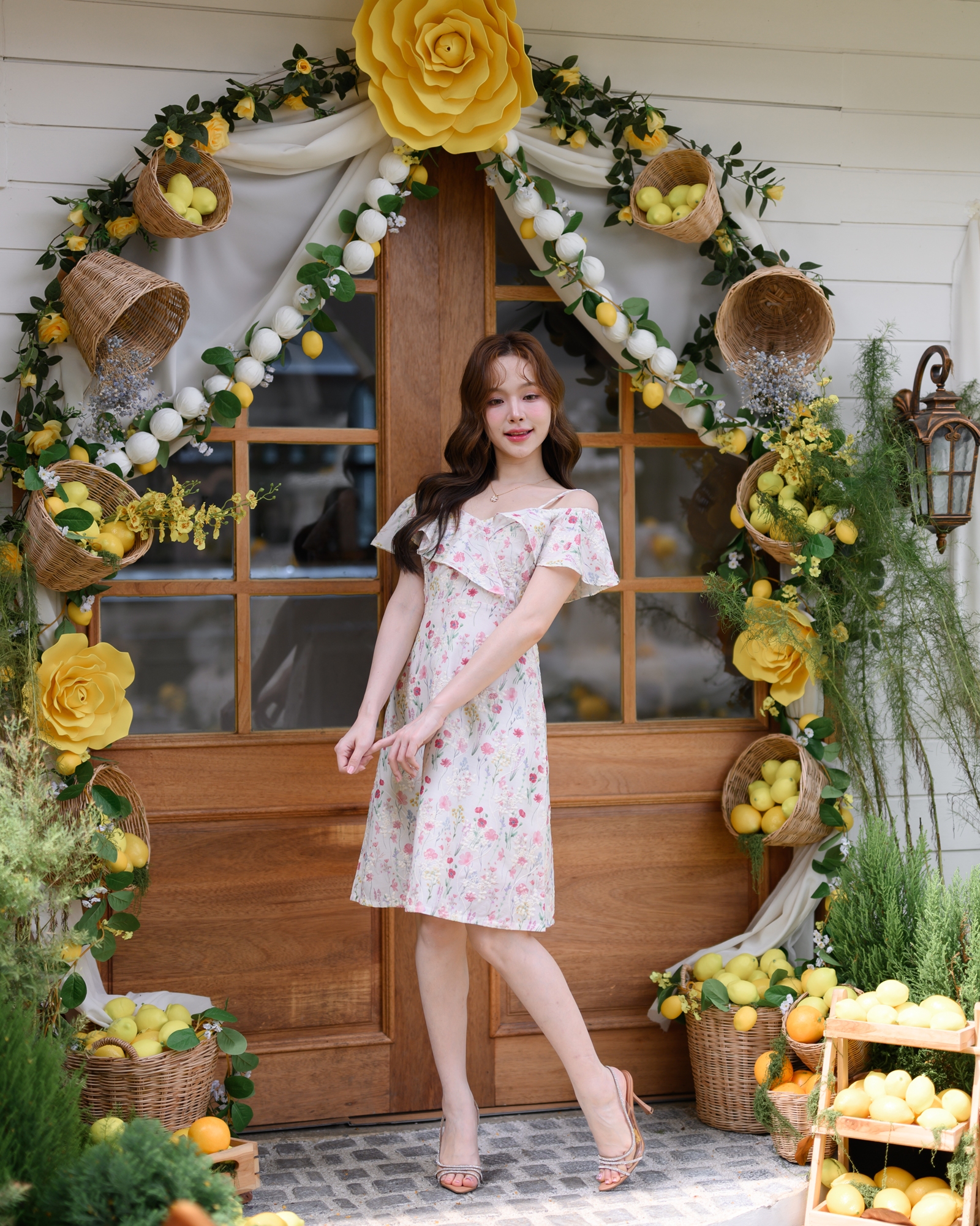 Blossom Breeze Off-shoulder Dress