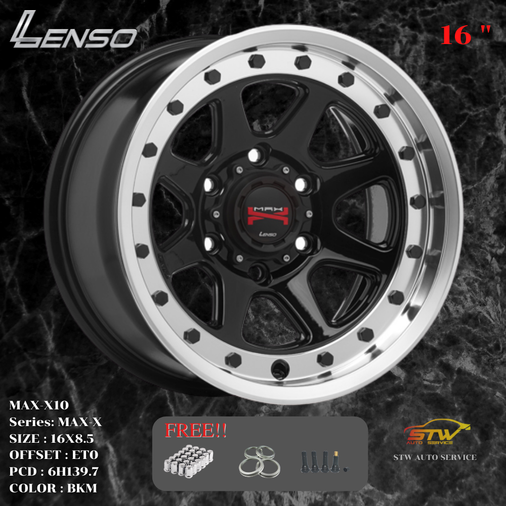 ล้อแม็กซ์ LENSO MAX-X10 ขอบ16นิ้ว ราคาถูก