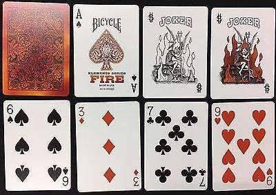 ขายไพ่ไบซิเคิล Fire Playing Cards Deck