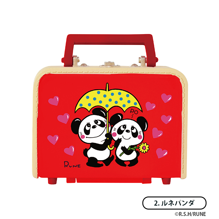 โมเดลกระเป๋าเดินทางวินเทจ Rune's Odekake Trunk Collection ด้านในมีกระจกเล็ก เปิดใส่ของได้นิดหน่อย ขนาด 4.5 x 3 x 2 ซม. มี 6 แบบให้เลือก