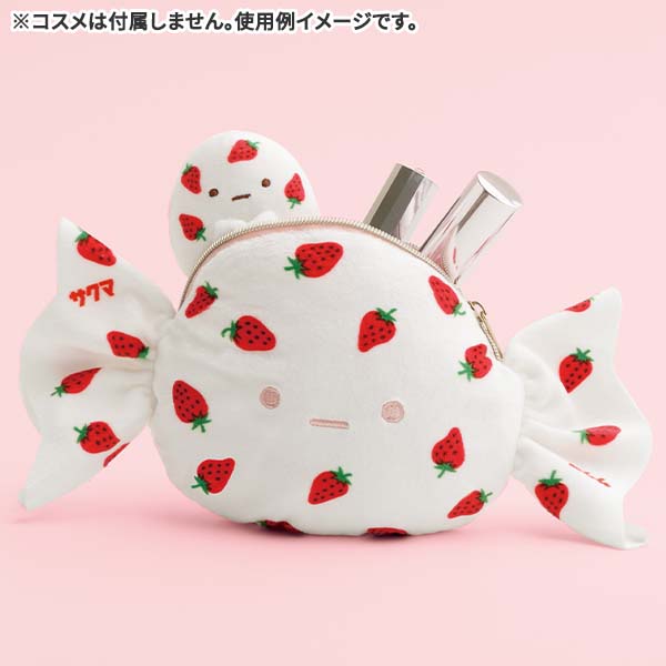 เซ็ตกระเป๋ารูปลูกอม & ตุ๊กตาไซส์ SS Sumikko Gurashi x Sakuma Strawberry Milk Candy กระเป๋าขนาด 10 x 13 x 9 ซม. / Tapioca ขนาด 5 x 4.5 x 4 ซม.