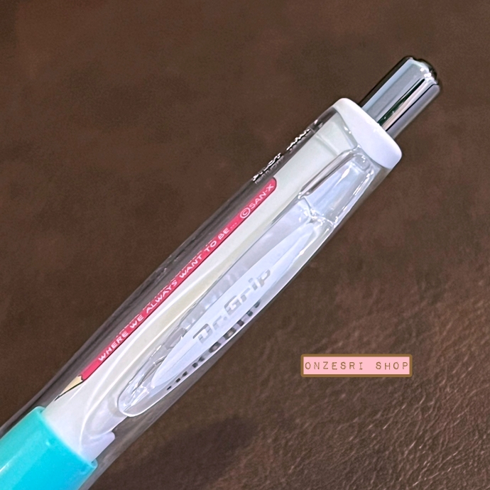 ดินสอกดเขย่าไส้ Dr.Grip ลาย Sumikko Gurashi & Pink Pencil สีเขียว หัว 0.5 ตรงที่จับเป็นลายน่ารัก