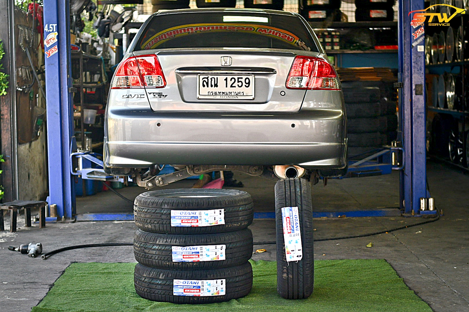 ยาง OTANI EK1000 185/65R15 88V ติดตั้งใส่ HONDA CIVIC Dimension