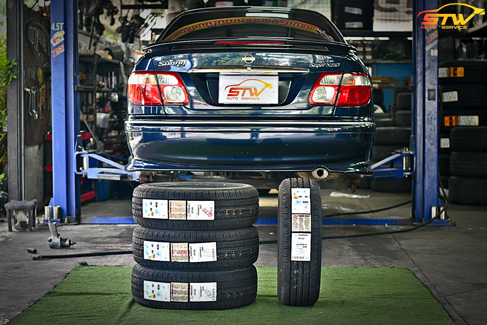 เปลี่ยนยาง NISSAN SUNNY FIRENZA ST06 195/60R15 88H