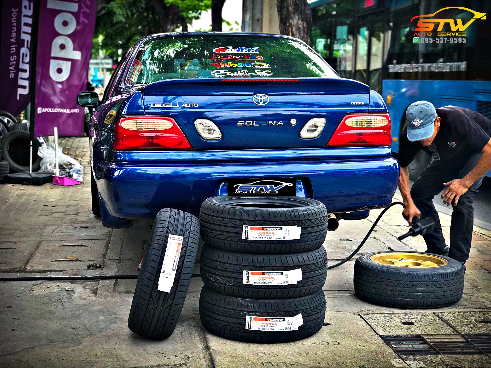 ยาง HANKOOK V12 Evo2 195/55R15