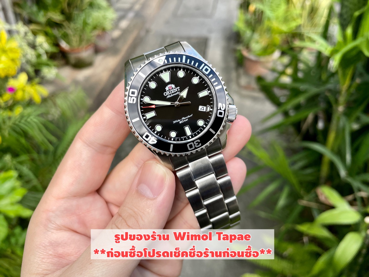 ORIENT Automatic Sports Diver's 200m รุ่น RA-AC0K01B (หน้าปัดดำสายสแตนเลส)