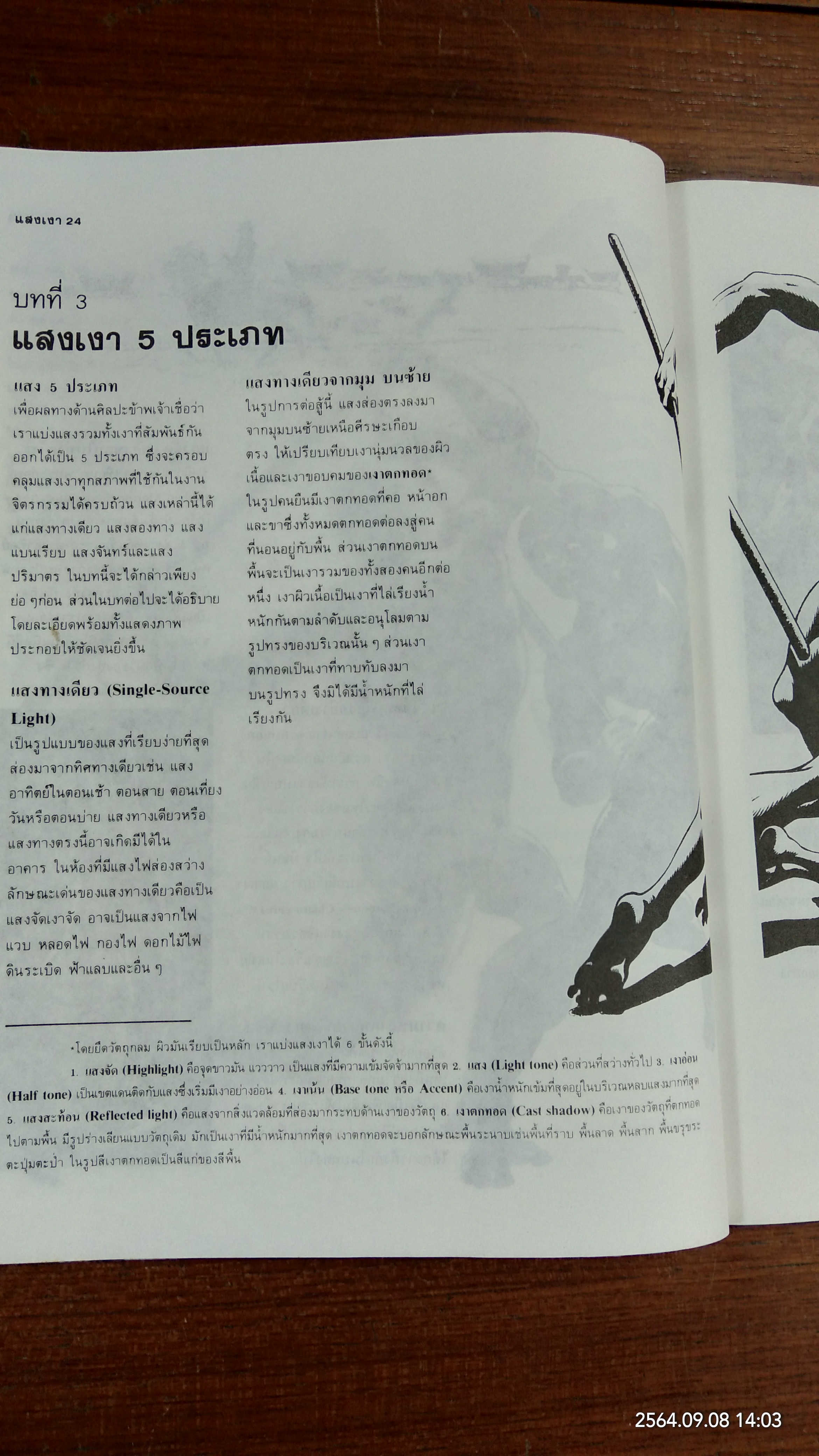 แสงเงา เนื้อและการสร้างสรรค์ / นิวิต หะนนท์