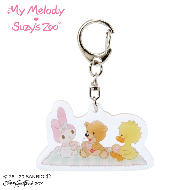 พวงกุญแจ My Melody 45th Anniversary x Suzy's Zoo (Limited) เป็นอะคริลิค ขนาด 6 x 0.3 x 3.5 ซม.