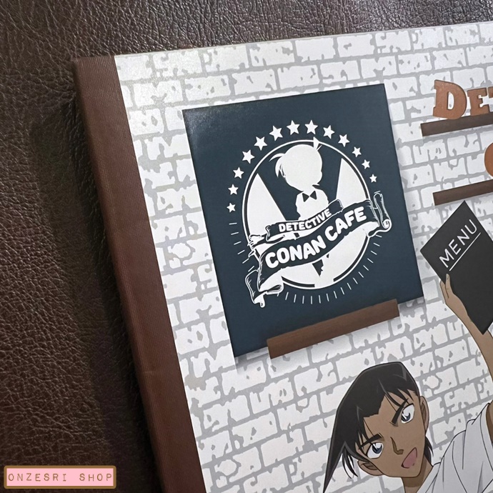 สมุด Detective Conan Cafe (Limited) ลายสีน้ำตาล ขนาด 18.2 x 25.7 ซม. มี 56 หน้า