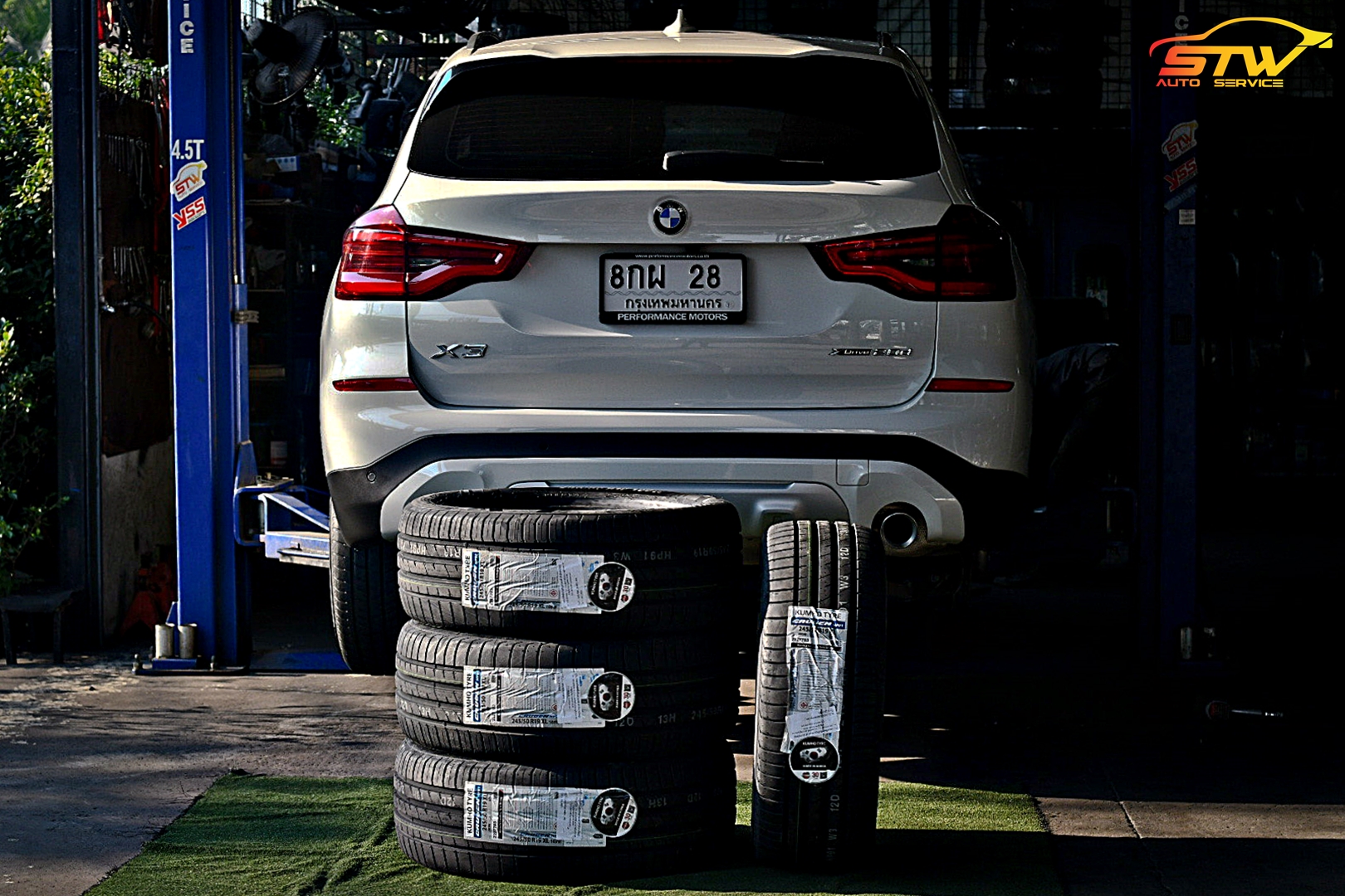 ยาง KUMHO Crugen HP91 245/50R19 105W ติดตั้งใส่ BMW X3